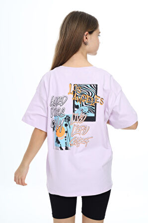 Toontoy Kız Çocuk Baskılı Tişört