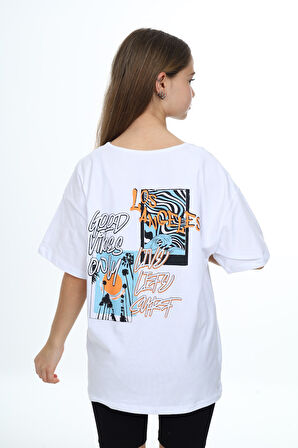 Toontoy Kız Çocuk Baskılı Tişört