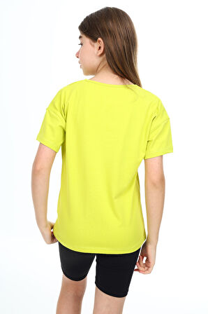 Toontoy Kız Çocuk Nakışlı Tişört