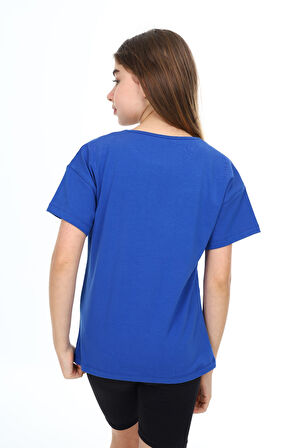 Toontoy Kız Çocuk Nakışlı Tişört