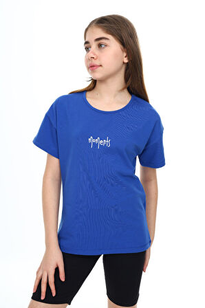 Toontoy Kız Çocuk Nakışlı Tişört