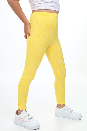 Toontoy Kız Çocuk Baskılı Tayt