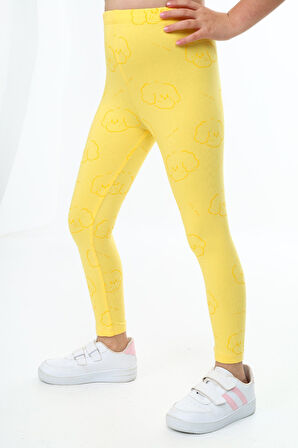 Toontoy Kız Çocuk Baskılı Tayt