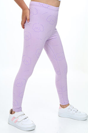 Toontoy Kız Çocuk Baskılı Tayt