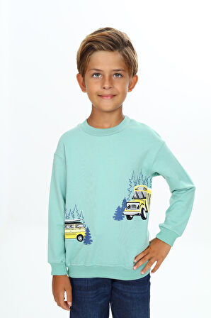 Toontoy Erkek Çocuk Baskılı Sweatshirt