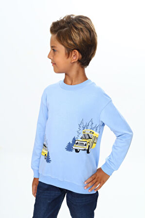 Toontoy Erkek Çocuk Baskılı Sweatshirt