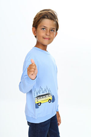 Toontoy Erkek Çocuk Baskılı Sweatshirt