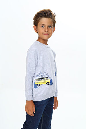 Toontoy Erkek Çocuk Baskılı Sweatshirt