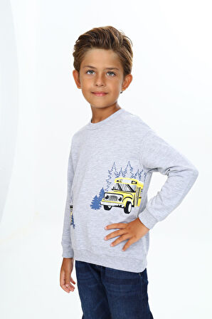 Toontoy Erkek Çocuk Baskılı Sweatshirt