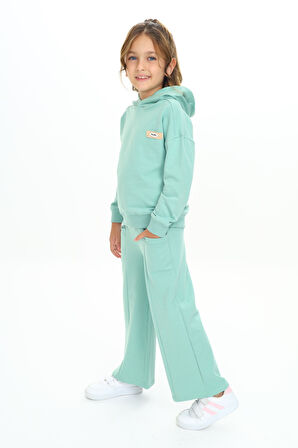 Toontoy Kız Çocuk Kapüşonlu Eşofman Takım