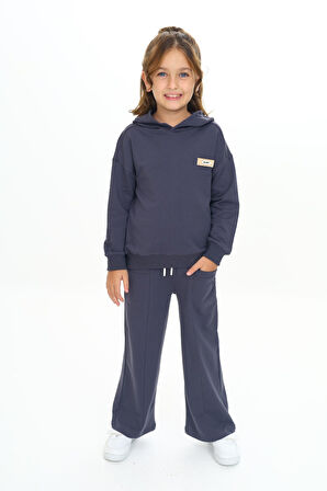 Toontoy Kız Çocuk Kapüşonlu Eşofman Takım