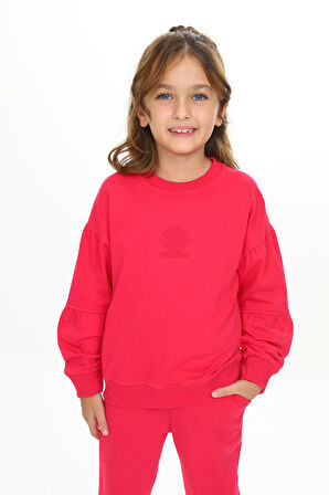 Toontoy Kız Çocuk Nakışlı Eşofman Takım