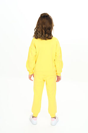 Toontoy Kız Çocuk Nakışlı Eşofman Takım