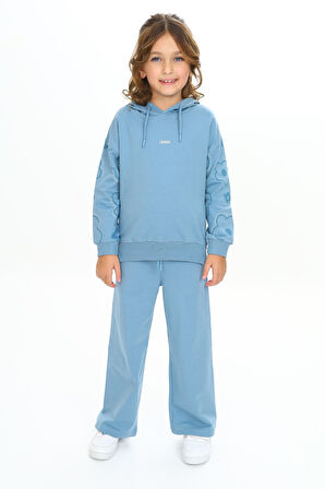 Toontoy Kız Çocuk Kapüşonlu Eşofman Takım