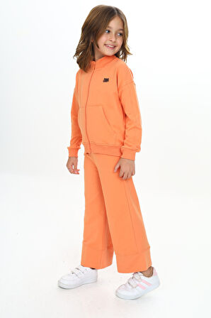 Toontoy Kız Çocuk Nakışlı Eşofman Takım