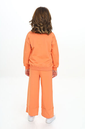 Toontoy Kız Çocuk Nakışlı Eşofman Takım