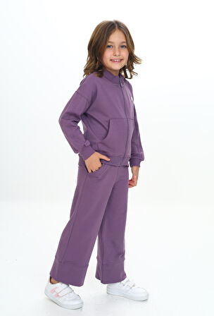 Toontoy Kız Çocuk Nakışlı Eşofman Takım