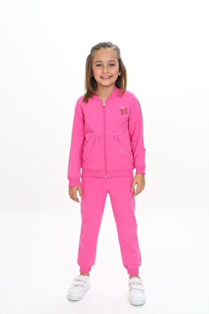 Toontoy Kız Çocuk Baskılı Eşofman Takım