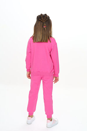 Toontoy Kız Çocuk Baskılı Eşofman Takım