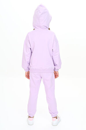 Toontoy Kız Çocuk Kapüşonlu Eşofman Takım