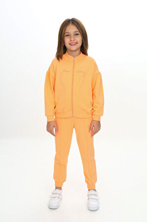 Toontoy Kız Çocuk Nakışlı Eşofman Takım