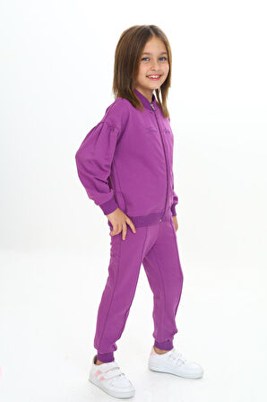 Toontoy Kız Çocuk Nakışlı Eşofman Takım