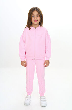 Toontoy Kız Çocuk Nakışlı Eşofman Takım