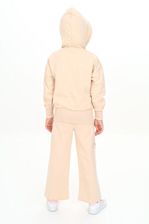 Toontoy Kız Çocuk Kapüşonlu Eşofman Takım