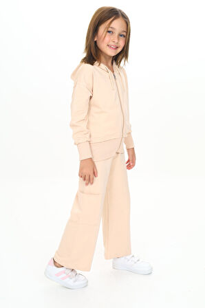 Toontoy Kız Çocuk Kapüşonlu Eşofman Takım