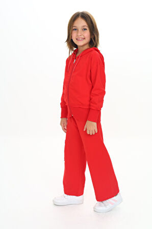 Toontoy Kız Çocuk Kapüşonlu Eşofman Takım