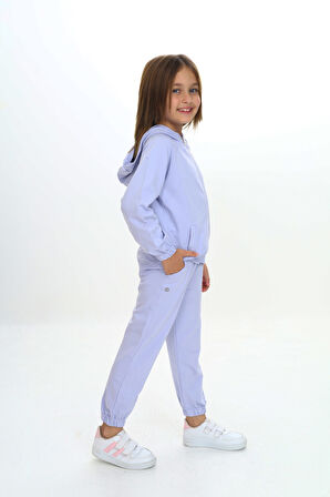 Toontoy Kız Çocuk Kapüşonlu Eşofman Takım