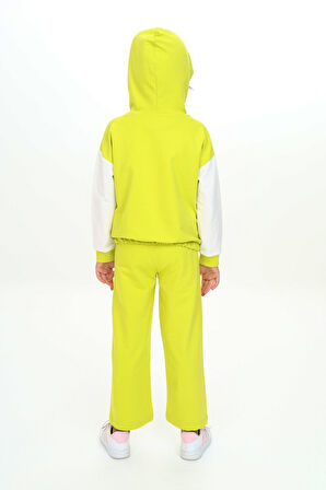 Toontoy Kız Çocuk Kapüşonlu Eşofman Takım