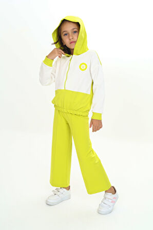 Toontoy Kız Çocuk Kapüşonlu Eşofman Takım