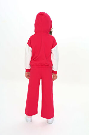 Toontoy Kız Çocuk Kapüşonlu Eşofman Takım