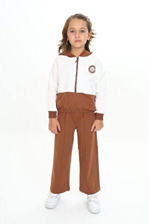 Toontoy Kız Çocuk Kapüşonlu Eşofman Takım