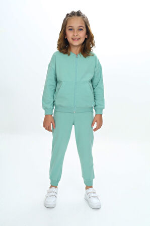 Toontoy Kız Çocuk Nakışlı Eşofman Takım