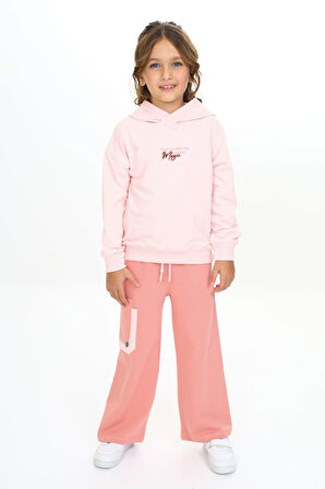 Toontoy Kız Çocuk Kapüşonlu Eşofman Takım