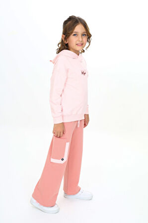 Toontoy Kız Çocuk Kapüşonlu Eşofman Takım