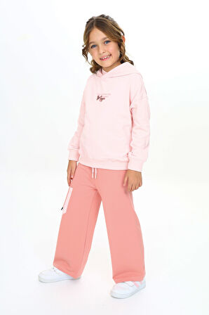 Toontoy Kız Çocuk Kapüşonlu Eşofman Takım