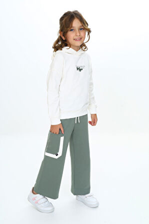 Toontoy Kız Çocuk Kapüşonlu Eşofman Takım