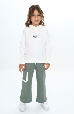 Toontoy Kız Çocuk Kapüşonlu Eşofman Takım