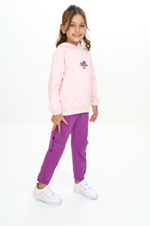 Toontoy Kız Çocuk Kapüşonlu Eşofman Takım