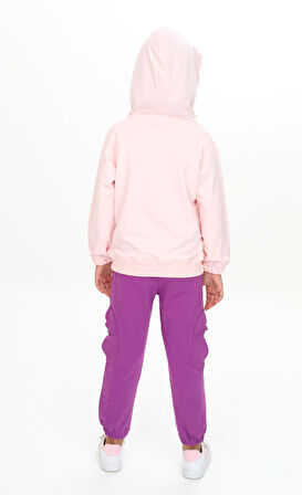 Toontoy Kız Çocuk Kapüşonlu Eşofman Takım