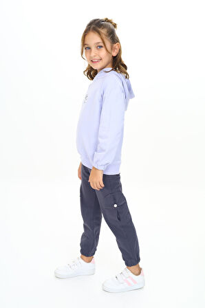 Toontoy Kız Çocuk Kapüşonlu Eşofman Takım