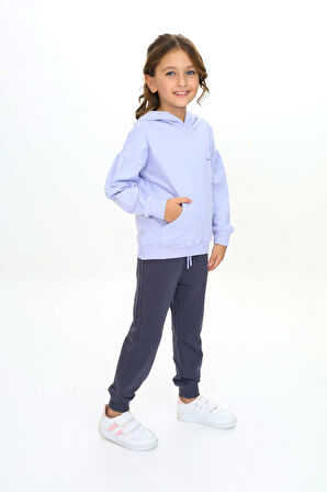 Toontoy Kız Çocuk Kapüşonlu Eşofman Takım