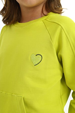 Toontoy Kız Çocuk Nakışlı Eşofman Takım