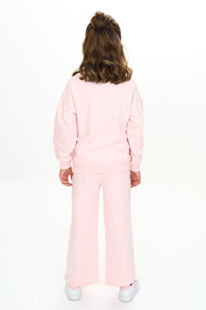 Toontoy Kız Çocuk Baskılı Eşofman Takım