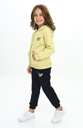 Toontoy Kız Çocuk Kapüşonlu Eşofman Takım