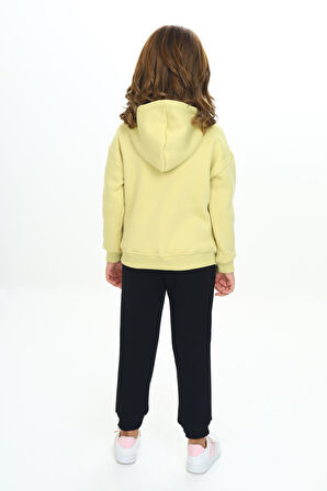 Toontoy Kız Çocuk Kapüşonlu Eşofman Takım