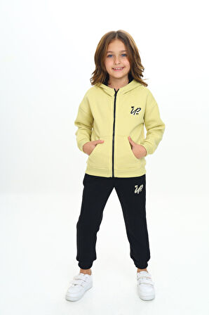 Toontoy Kız Çocuk Kapüşonlu Eşofman Takım